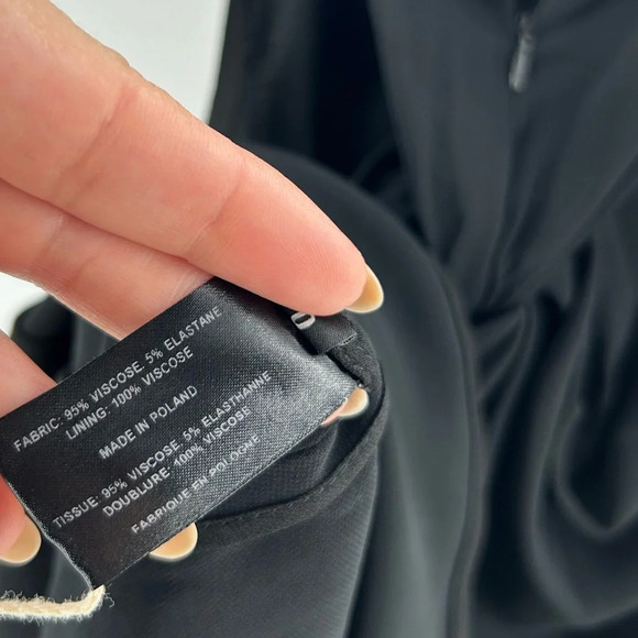 Proenza Schouler NWT Women's Cady Sleeveless Knotted Back Top Black Size 0 - Picture 11 of 14